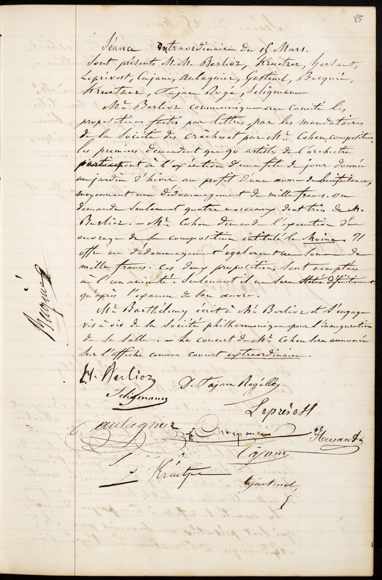 Procès verbal 15 mars 1851