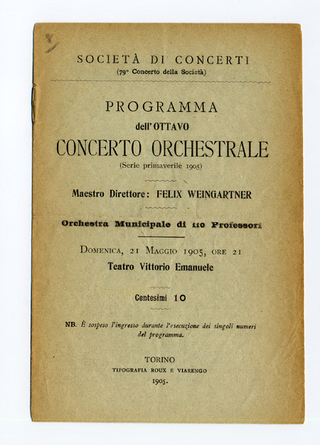 Concert 31/5/1905